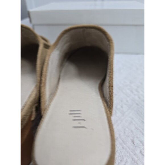 J JILL Womens Sz 7 Tan Suede Tassel Studded Suede Leather Mules NEW - Picture 8 of 12